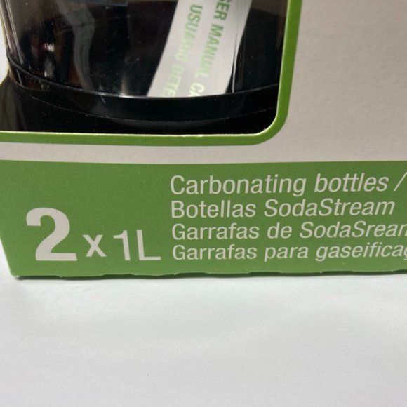 SodaStream Carbonating Bottles 2 Pack 1 Liter NEW - Picture 6 of 15